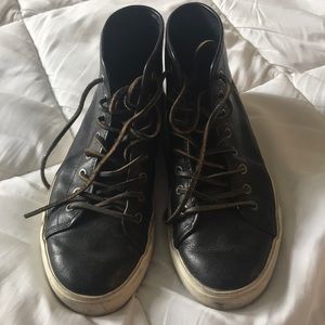 Frye Mens black leather boots